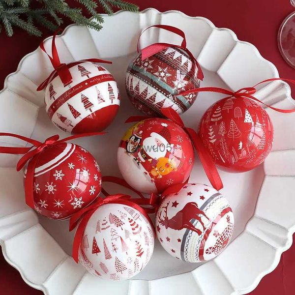 Decoraciones navideñas 2 uds, pegatinas navideñas populares, bola de espuma, muñeco de nieve, patrón de coche, colgante de árbol de Navidad, adorno colgante, bola colganteL231117