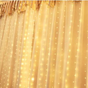 Décorations de Noël 3 * 3M 300 lumières USB Télécommande des rideaux LED LED étanché