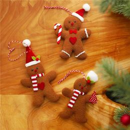 Kerstdecoraties 3 stuks hangers cartoon peperkoek manvormige hangende artware woning voor winkels