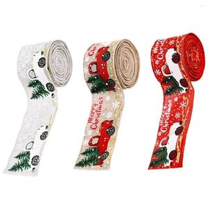 Decoraciones navideñas 3 rollos cintas decorativas para bricolaje arcos de artesanía 5cmx5m