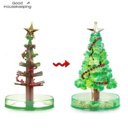 Décorations de Noël 3 types 14cm arbre de croissance magique bricolage amusant cadeau de Noël jouet pour adultes enfants maison festival décor accessoires mini 231113