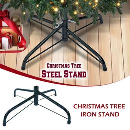 Décorations de Noël 30/35/40/45/50 cm Arbre Base Stand Pliable Xmas Pédalier Fournitures Titulaire Support Fer Trop O9n1