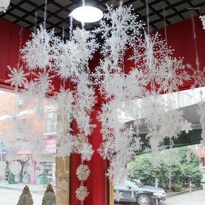 Kerstversiering 30 stuks grote sneeuwvlokken jaarslingers woondecoratie ornamenten kerstboom hangende glitter sneeuwvlok DIY decoratie