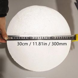 Kerstversieringen 30cm/11.81in/300mm Half Ronde Massief Polystyreen Piepschuim Schuimballen voor DIY Kerst Kinderknutselwerk Geschilderde Bal 11.81in/300mm 231012