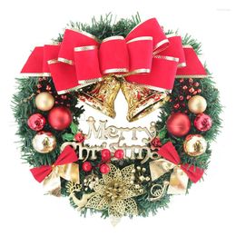 Décorations de Noël 30cm Couronne 2022 Année Accueil Guirlande Articles de décoration Ornement pour Noël Torse Marchandises