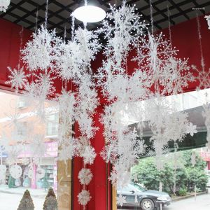 Kerstdecoraties 30 stks 15-30 mm Wit vilt Snowflake Sticker Niet-geweven patch Appliques Craft Party Diy Scrapbooking Decor