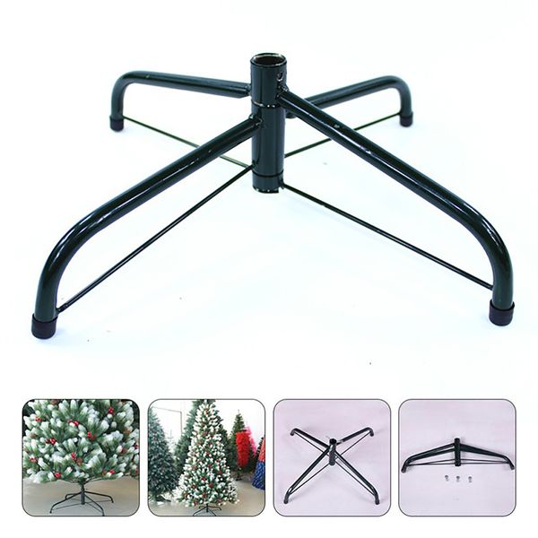 Décorations de Noël 35404550cm Supports de base d'arbre de Noël Support de cadre inférieur pliable Arbres de Noël Support de 4 pieds Décoration de vacances 221123