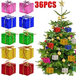 Weihnachtsdekorationen, 3612 Stück, Mini-Weihnachtsschmuck, Handarbeit, Geschenkbox, Weihnachtsbaum-Zubehör, Jahr, Party, Dekoration, Süßigkeiten, Geschenkboxen, Anhänger, Navidad 231023