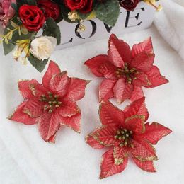 Kerstdecoraties 36 stks 14 cm bloem kunstmatig voor kinderen verjaardagsfeestje decoratiejaar decor home navidad