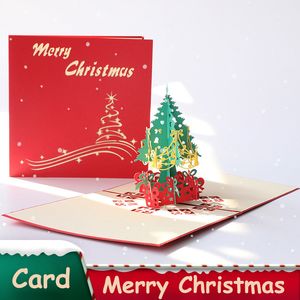 Décorations de Noël 3d Carte d'arbre créatif de Noël comme cadeau d'activité