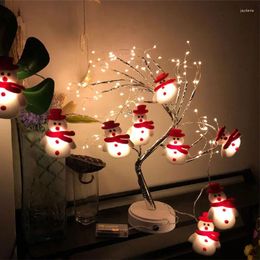 Décorations de Noël 3m LED Tree Decoration Light String String Lanterne Lantern Santa Claus Snowman Ornements de renne