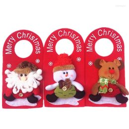 Kerstdecoraties 3 stks 23 12 cm boomdeurdecoratie Kerstman/sneeuwpop rendierhangend ornament