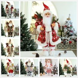 Décorations de Noël 40 Style Poupée 30CM Père Noël Elk Bonhomme de neige Année 2023 Joyeux pour les ornements de la maison Natal Navidad 220922