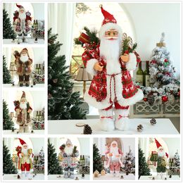 Décorations de Noël 40 Style Poupée 30CM Père Noël Elk Bonhomme de neige Année Joyeux pour les ornements de la maison Natal Navidad 221201