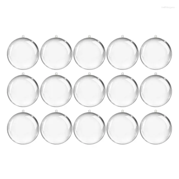 Décorations de Noël 40pcs ornements remplissables en plastique 5cm boules d'ornement pour l'artisanat bricolage kit de boule acrylique A