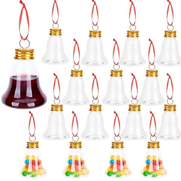 Pendentif transparent de bouteille des décorations de Noël 41XB pour remplir des ornements de boisson de vin