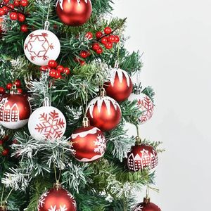 Kerstdecoraties 44-delige kerstbalversieringen voor kerstversieringen Onbreekbare ornamenten met hangende ringen Kerstfeestversieringen 231013