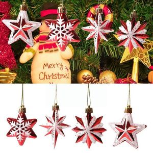 Décorations de noël 5/6 pièces arbre suspendu canne à sucre en plastique jouets pour enfants décoration familiale sucette K6Z3