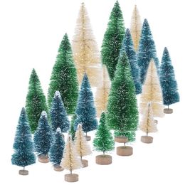 Kerstdecoraties 5 stuks 5 Size kunstmatige mini -boom Christams decoratie voor thuis Xmas nepjaar Navidad Decor 220912