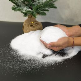 Kerstdecoraties 500 g kunstmatige sneeuwvlok iriserende nep sneeuwvlokken white sneeuwkracht voor homedry