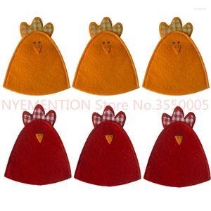 Décorations de Noël 500 Pcs/lot Mignon Poussin Conception Pâques Oeuf Couvre Titulaire Décor Ornement Cadeau 2 Couleurs Décoration (œuf Non Inclus)