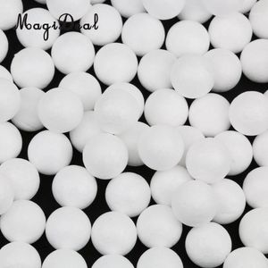 Kerstdecoraties 500X Wit ronde ronde polystyreen piepschuimschuimballen voor kinderen kinderen model maken speelgoed ornament 10/15/20/20/20/27 mm1