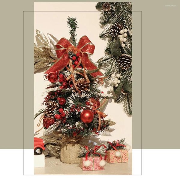 Décorations de Noël 50 cm Mini arbre artificiel ornement neige gel petit pin décoration de Noël fournitures de décoration