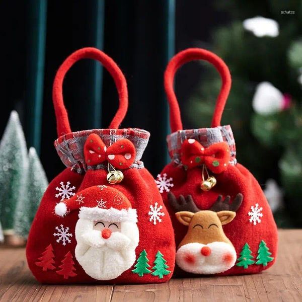 Décorations de Noël 50pcs sacs cadeaux emballage de bonbons essentiels fourre-tout fête d'anniversaire pour enfants