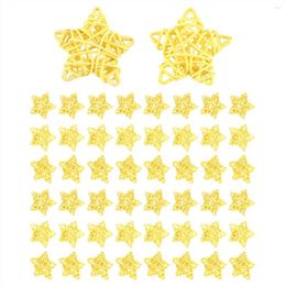 Décorations de Noël 50pcs Pentagram Trees Topper Decoraciones Maison pour la maison Star Decor Ornement