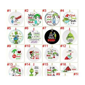 Décorations De Noël 54 Styles Main Ornement Personnaliser Quarantaine Masque De Noël Drop Delivery Home Garden Festive Party Supplies Dhjqs