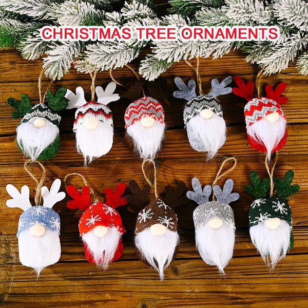 Décorations de Noël 5pcs Pendant Gnome Faceless Doll Theme Party Farty Home Decoration Tree