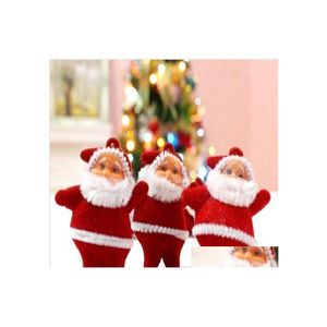 Weihnachtsdekorationen 6 Teile/los Baum Mini Weihnachtsmann Ornamente zum Aufhängen Zubehör Home Drop Lieferung Garten Festliche Party Suppl Dhmry