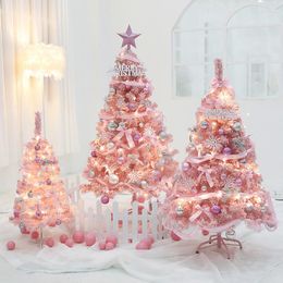 Kerstdecoraties 60 cm Blue Pink Tree Navidad Decoratie 2023 Jaar nepplanten el kantoor tuin diy home accessoires