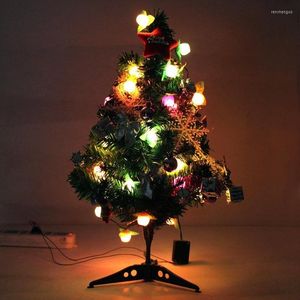 Kerstdecoraties 60 cm Lumineuze desktop Mini -decoratie Leveringen Boom Een kleine dennen Navidad Arboles -planten