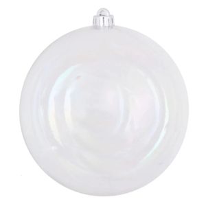 Décorations de Noël 60 par boîte grandes sphères de Noël boule irisée transparente ornement boules d'arbre de Noël décoration décorations 231013