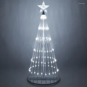 Décorations de Noël 652F Arbre LED Couleur Changeante Paysage Ornement Artisanat pour bureau Chambre d'enfants Décoration de la maternelle