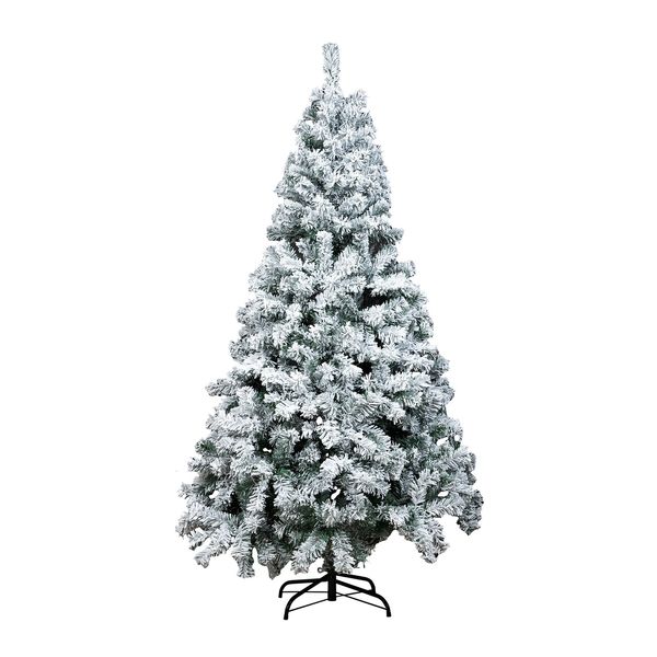 Décorations de Noël Arbre artificiel de 6 pieds avec 350 LED Lumières blanches chaudes Base en métal pour la décoration de fête de Noël de vacances 231018