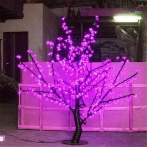 Decoraciones navideñas Opción de 7 colores LED Árbol de flor de cerezo Exterior Interior Boda Jardín Vacaciones Luz Decoración 480 LED a prueba de agua