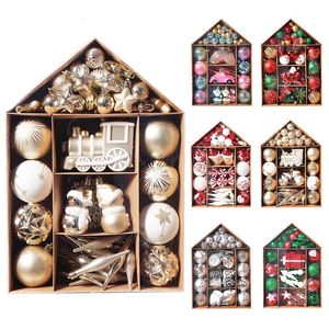 Kerstdecoraties 70-delige kerstversieringen Kerstbalset Kerstboom Hangende hangers Navidad Noel Decoratie Huisjaargeschenken 231006