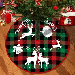 Decoraciones navideñas 72/92/122 cm Falda para árbol de Navidad Cubierta roja para pies de árbol de Navidad Copo de nieve de Papá Noel Alfombra para árbol de Navidad Decoraciones para base 231006
