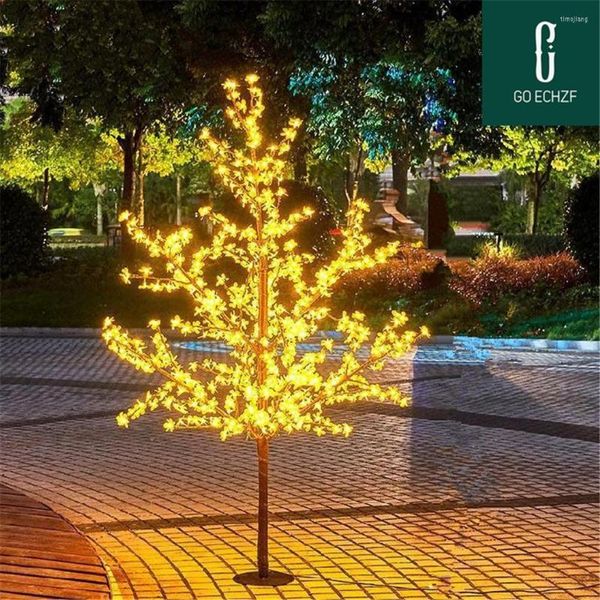 Decoraciones navideñas 864 LED 6 pies 1,8 M de altura LED Cerezo luces impermeables 110 220VAC blanco decoración al aire libre