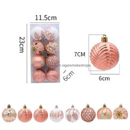 Kerstversiering 8 Stuks Kerstboom Ballen Kerst Hangende Bal Ornament Diy Home Party Feestelijke Decor Nieuwjaar Cadeau Noel Navidad Sup Dhhy5