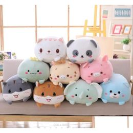 Décorations de Noël 9 Style Peluche Ours Poupée Chat Coussin Enfant Anniversaire Cadeau Bébé Cadeaux Mignon Animal Oreiller Maison Enfants Fy7950 Dhqi4