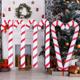 Kerstversiering 90 cm opblaasbare snoepstok stok ballonnen buiten stokken decor voor kerstversiering benodigdheden Navidad 230908
