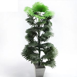 Décorations de Noël 90 cm grande plante artificielle feuilles de palmier tropical Monstera cocotier sans pot pour balcon jardin décor à la maison fausse plante 231216