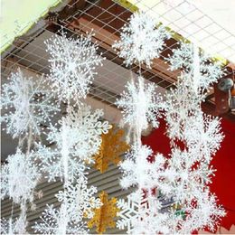 Kerstdecoraties 9 stks/lot 23cm klassiek charmante grote witte sneeuwvlok ornamenten vakantiefestival feest huisdecoratie