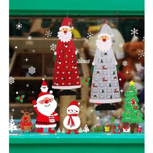 Décorations de Noël Calendrier de l'Avent Compte à rebours du Père Noël pour l'ornement de la maison Pendentif d'arbre de Noël