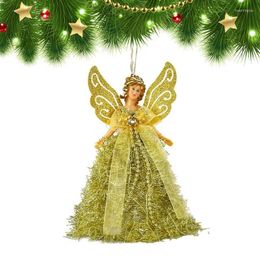 Décorations de Noël Angel Treetop Figurine Poupée de topper d'arbre debout