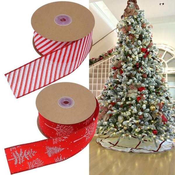 Adornos navideños Anti-pilling Cinta de decoración Mano de obra fina Embalaje de regalo Gran decoración de corona de árbol de Navidad