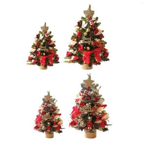 Bases estables ligeras de la decoración de la mesa del mini árbol artificial de las decoraciones de la Navidad